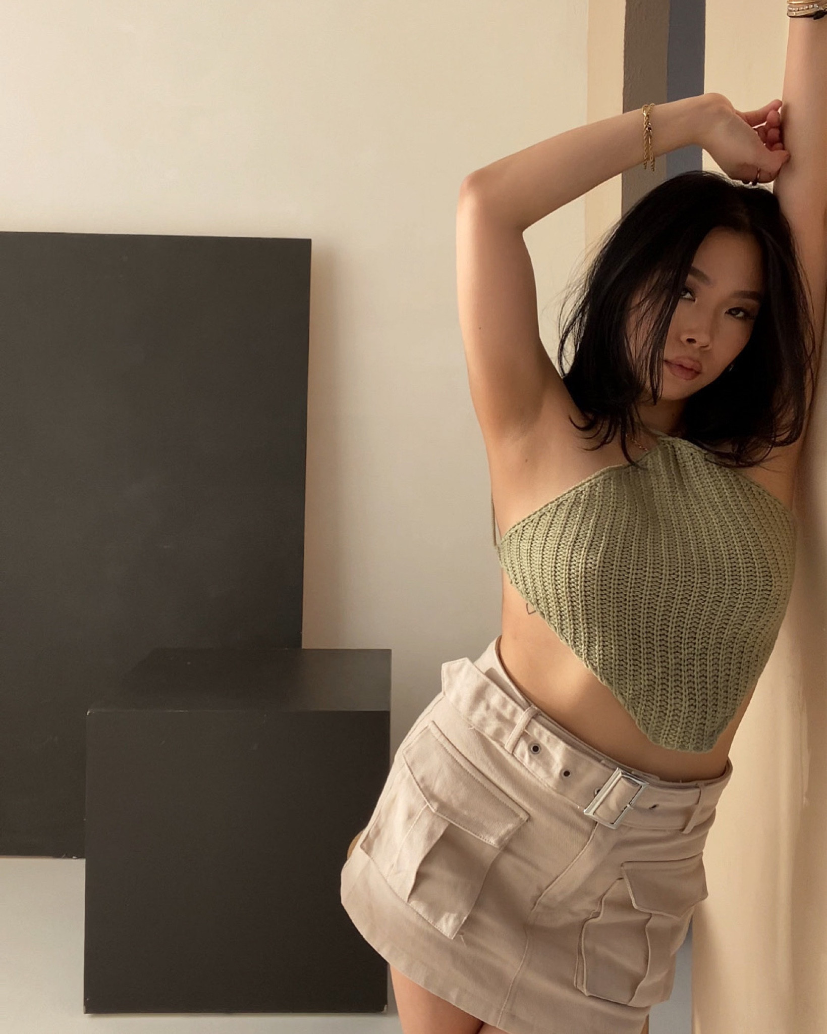 Outfit under €20! 

Wearing a cargo skirt and a crochet top, with an open back. 

I am 1.56/5’1. Mixing streetstyle with a cute top. 

#LTKeurope #LTKunder50 #LTKxNSale