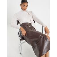 River Island Knit Neck Bow Tie Jumper - Cream | Very (UK)