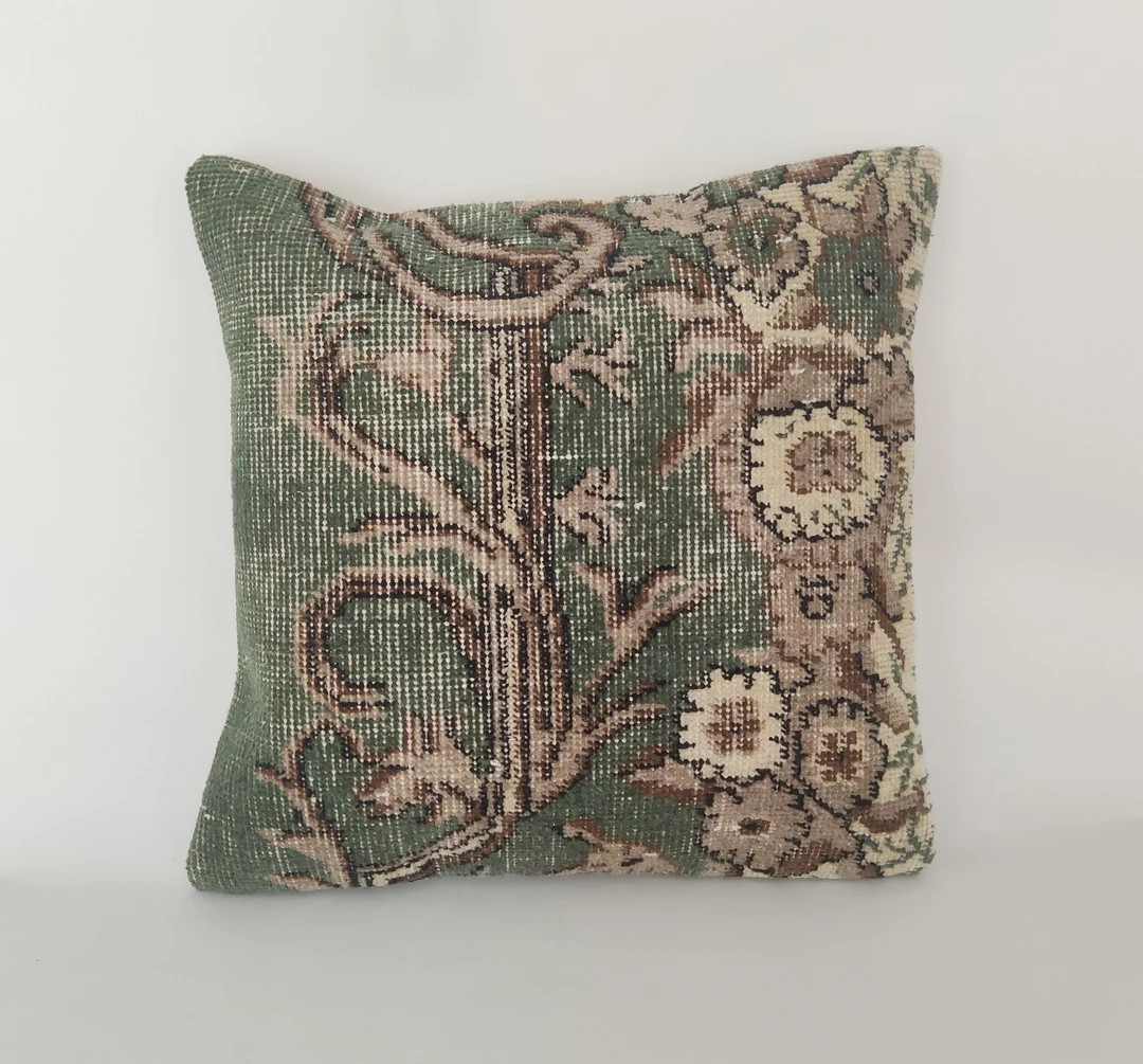 Vintage Throw Pillow 20x20 ethnic Pillow kilim Pillow - Etsy | Etsy (US)