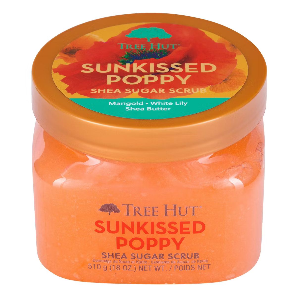 Tree Hut Sunkissed Poppy Shea Sugar Body Scrub - 18oz | Target