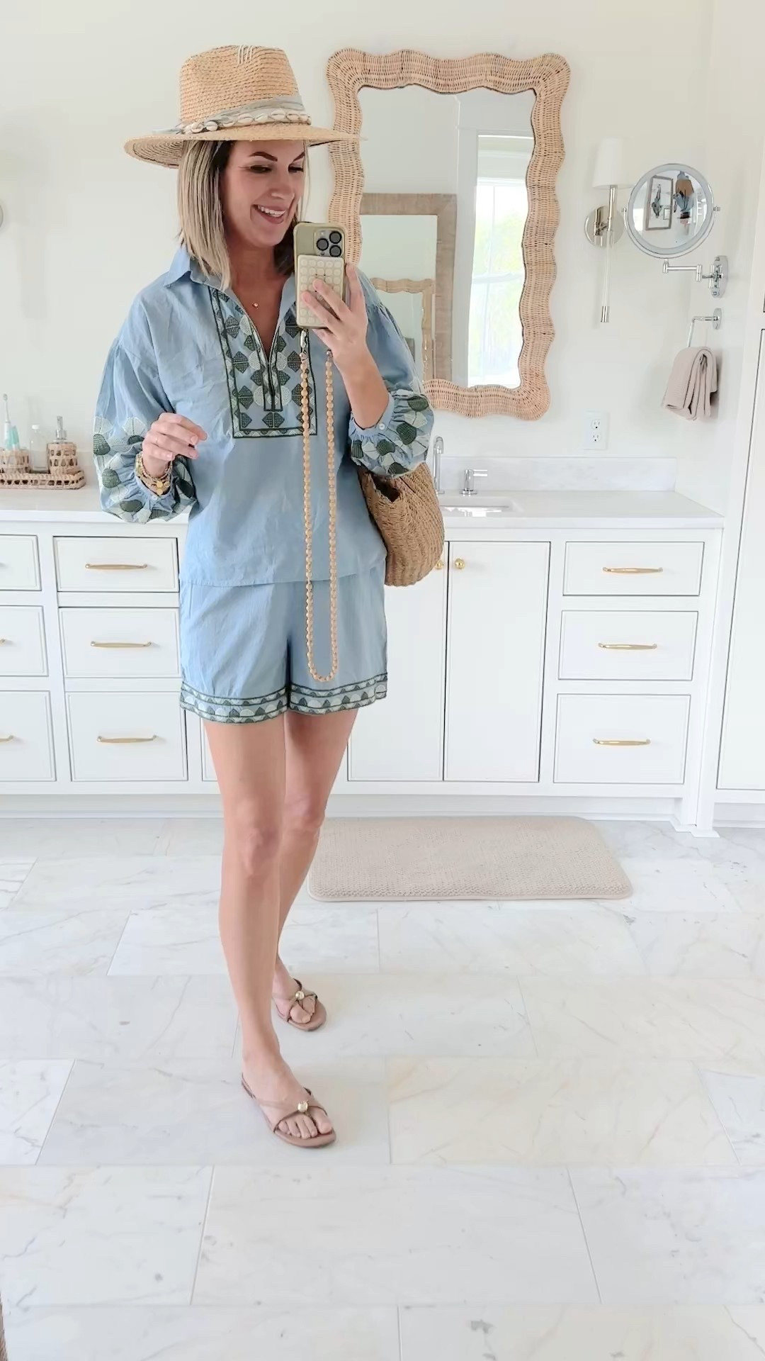 Resortwear.  Beach coverup. Wearing small in the top and bottom.  

#LTKFindsUnder100 #LTKOver40 #LTKTravel