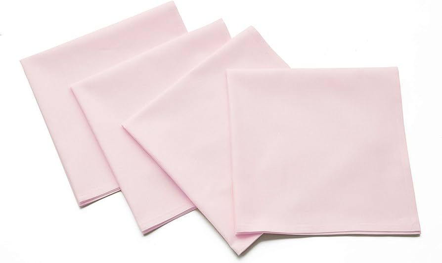 Solino Home Cotton Linen Napkins Pink – Set of 4 Natural Fabric Dinner Napkins 20 x 20 Inch –... | Amazon (US)