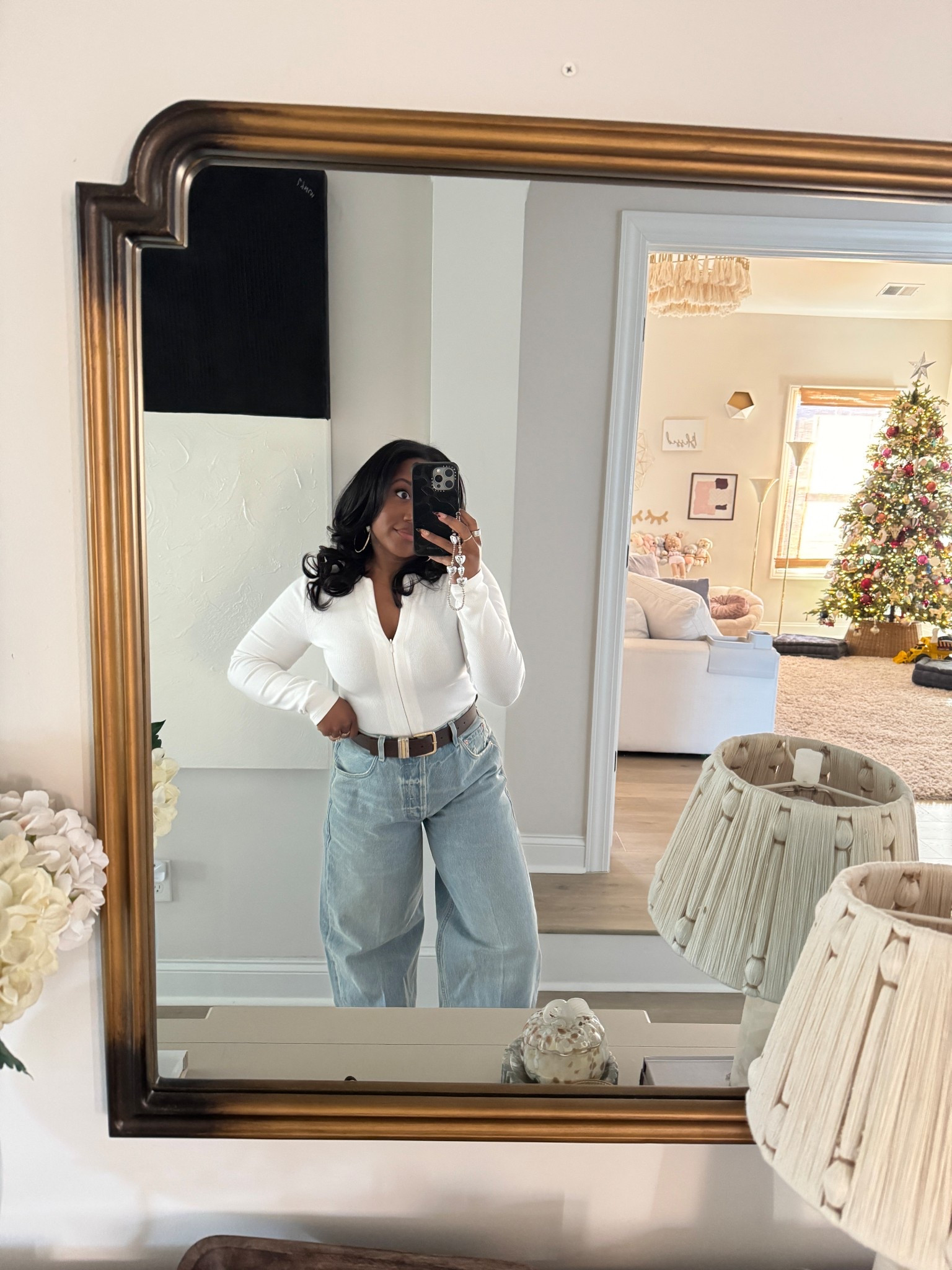 Running errands ootd 

Jeans, bodysuit, mirror selfie 

#LTKPetite #LTKHome #LTKStyleTip