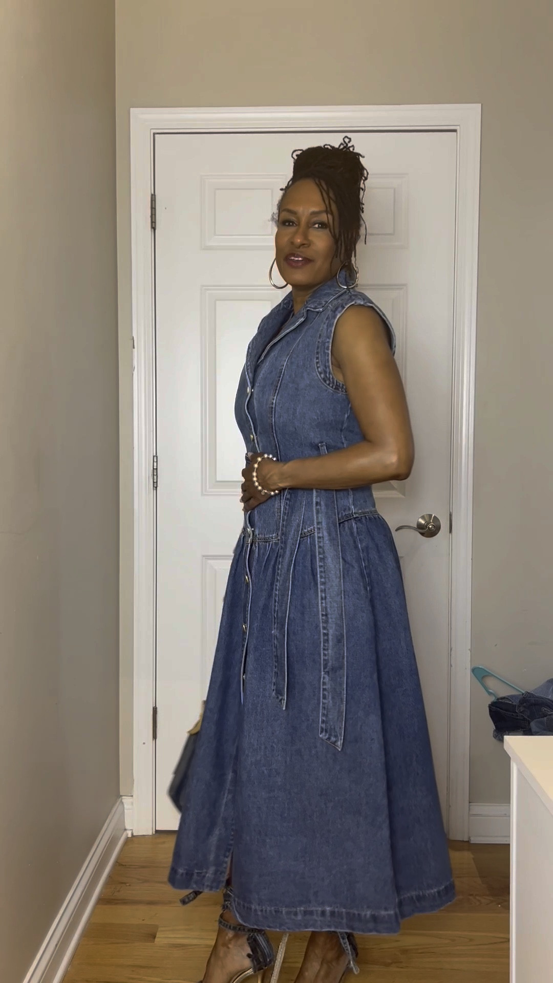 I am a sucker for denim. This Denim dress is a heavy weight denim and has pockets. It even looks good with out the belt. 

#LTKFindsUnder50 #LTKOver40 #LTKVideo