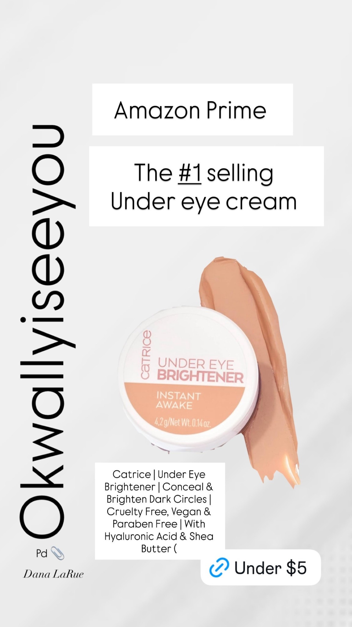 📣Millions sold. I’ve used this product for about 5 years ….  Love 
📎👉 https://amzn.to/4obKjEw
Catrice | Under Eye Brightener | Conceal & Brighten Dark Circles | Cruelty Free, Vegan & Paraben Free | With Hyaluronic Acid & Shea Butter