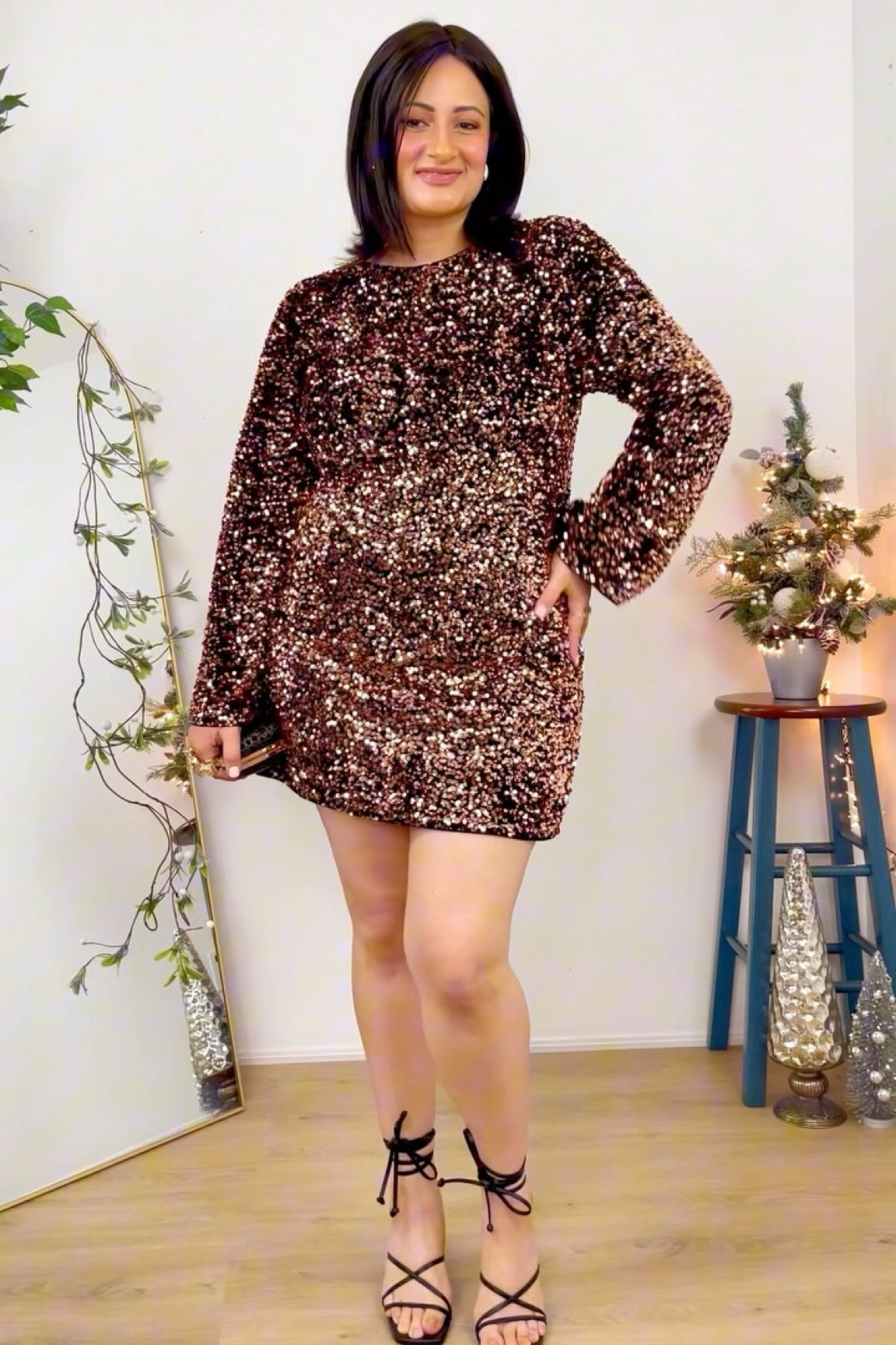 Bestseller holiday sequin dress from last year deserved a repost! 🪩✨ 

Back in stock for the festive season available in many colors ‼️ 
To SHOP comment ‘Dress’ to get link. 
Shop on my LTK 🔗 link in bio. 
Follow for daily midsize friendly fashion 🫶🏻

#sequindress #holidaydress #festivedress #partydress #christmasdress #partyseason #festiveseason #holidaywear #partywear #partyweardress #size12 #size12style #midsizefashion #size12to14 #over30club #canadianfashionblogger