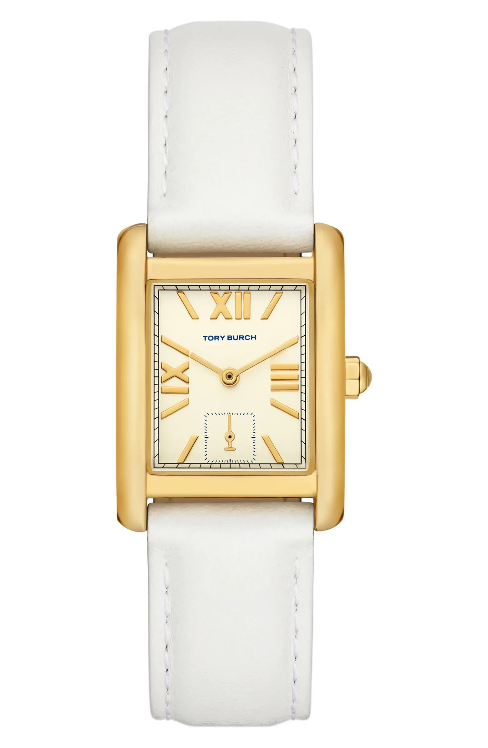 The Eleanor Leather Strap Watch, 25mm x 34mm | Nordstrom