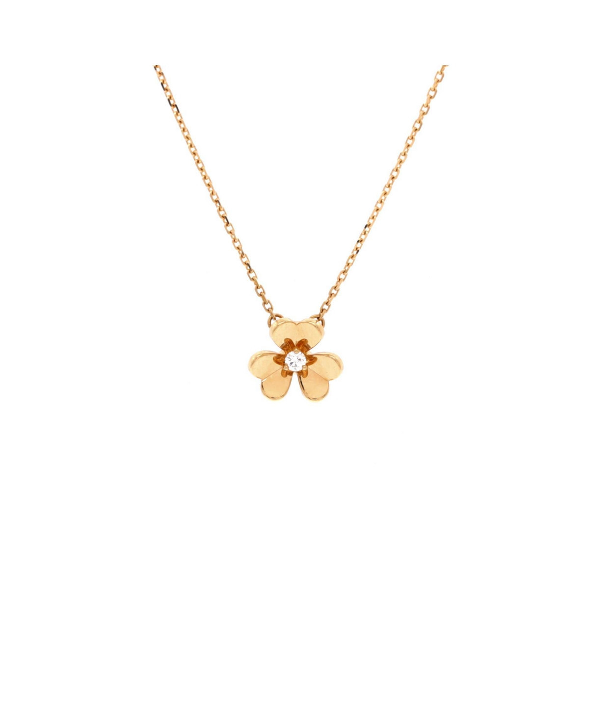 Pre-Owned Van Cleef and Arpels Frivole Pendant Necklace - 18k yellow gold | Macy's