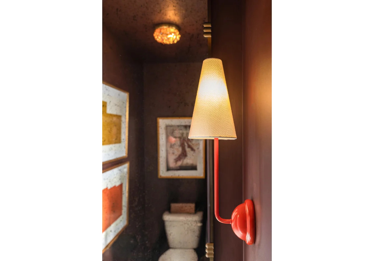 SINGLE MAUDE SCONCE | Red | Alice Lane Home Collection
