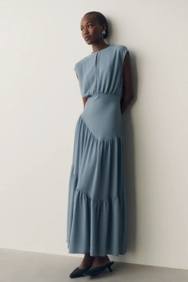 Waisted Cap-Sleeve Dress | Anthropologie (US)