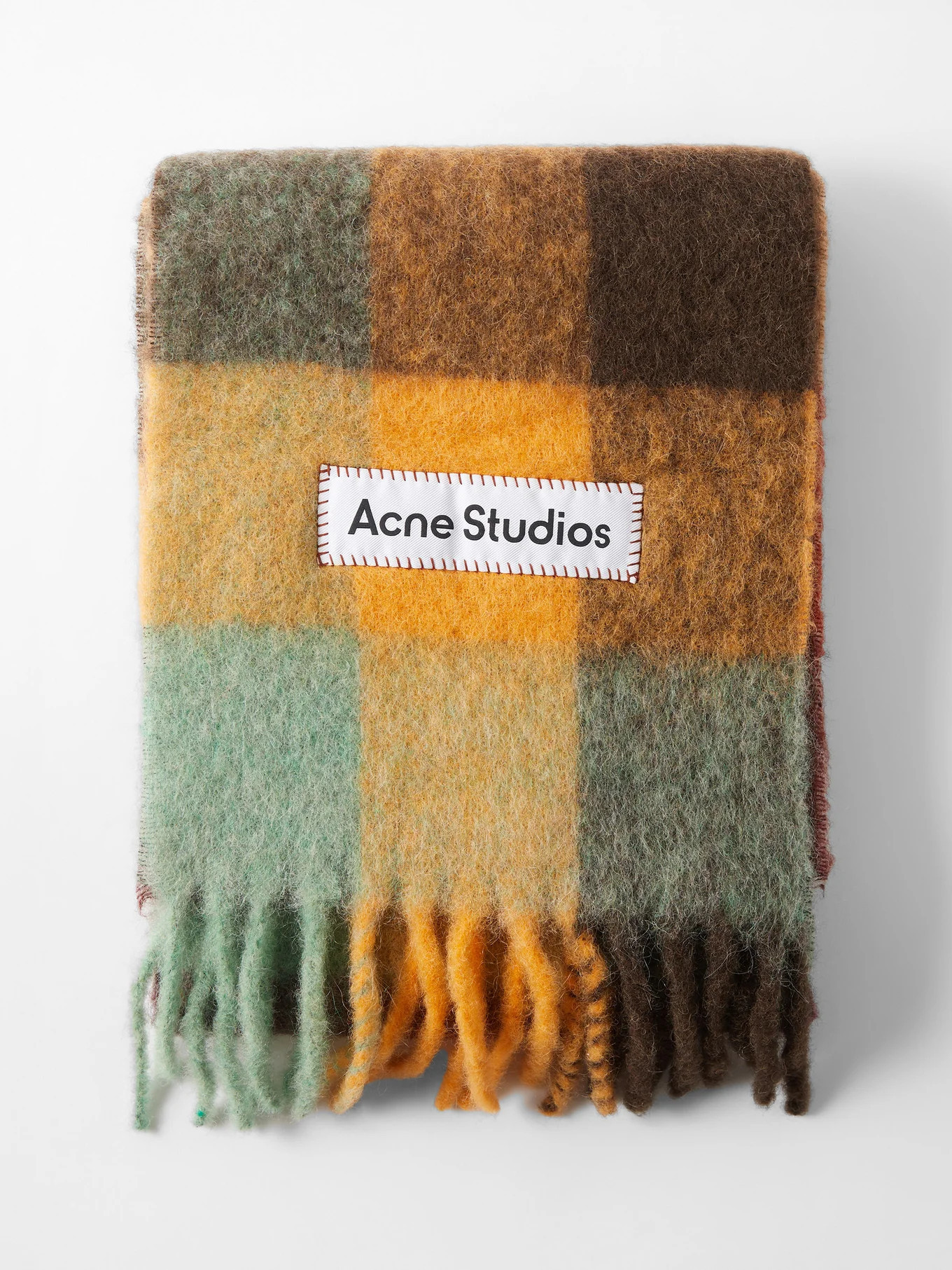 Vally check alpaca-blend scarf | Acne Studios | Matches (APAC)