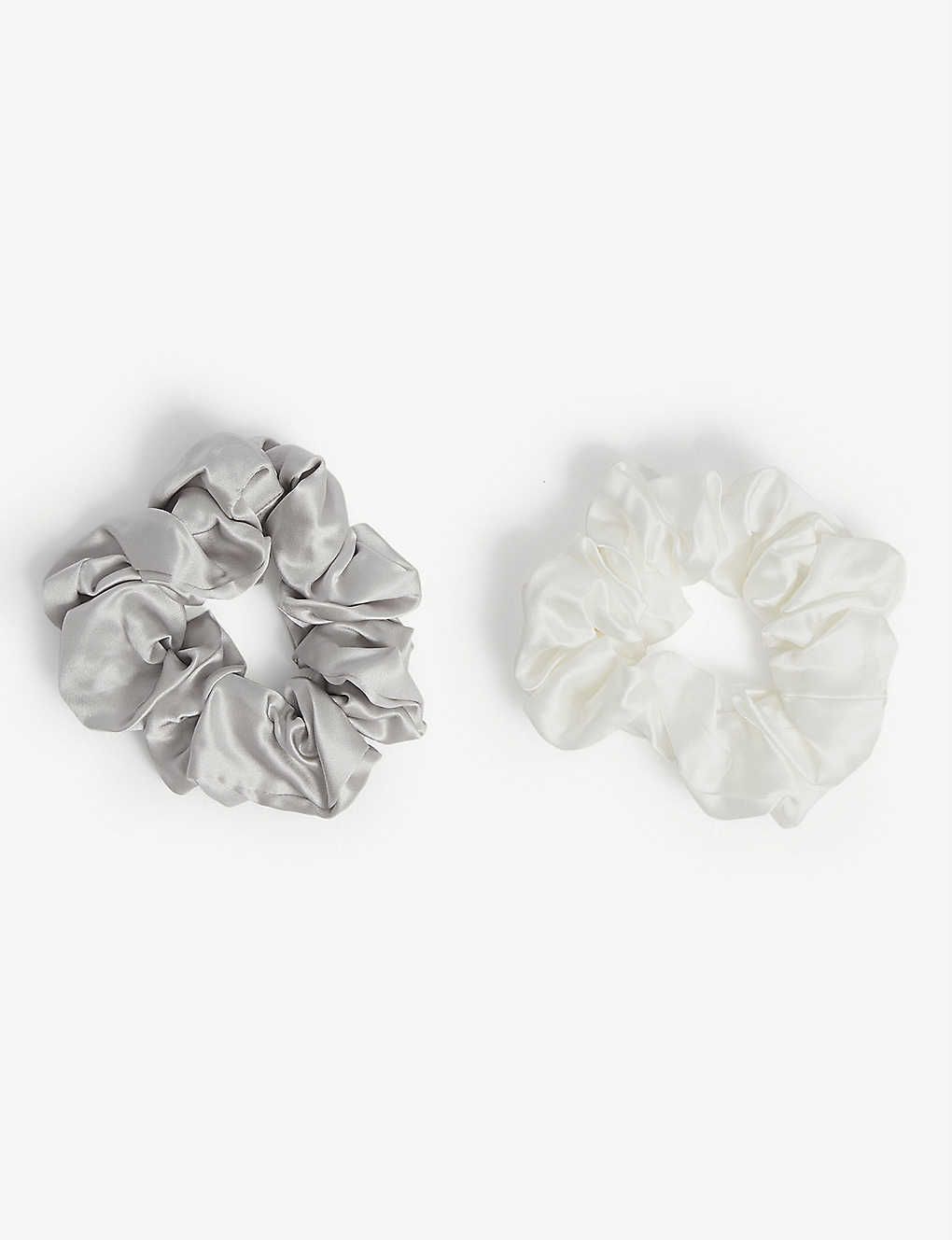 Silk sleep scrunchies pack of two | Selfridges