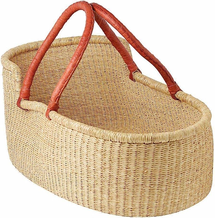 Nature's Bassinet, Organic Moses Basket: Handmade Toddler Bed (Tanga Baskets1) | Amazon (US)