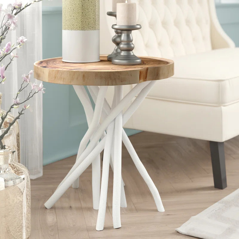 Aloysius Solid Wood Tree Stump End Table | Wayfair North America
