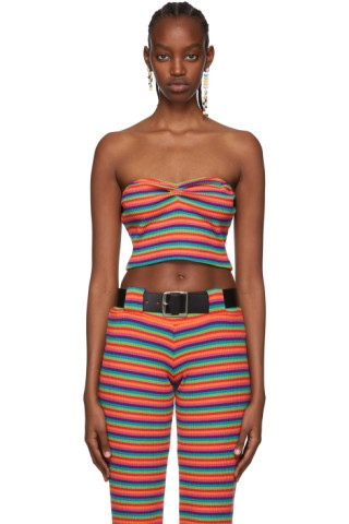 Anna Sui - SSENSE Exclusive Multicolor Tube Top | SSENSE