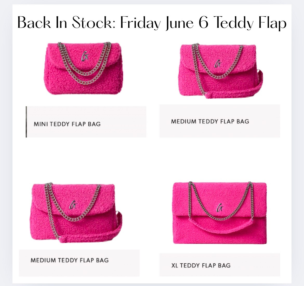 Glam Aholic Flap Bag Back In Stock 

#LTKGiftGuide #LTKSummerEdit #LTKU
