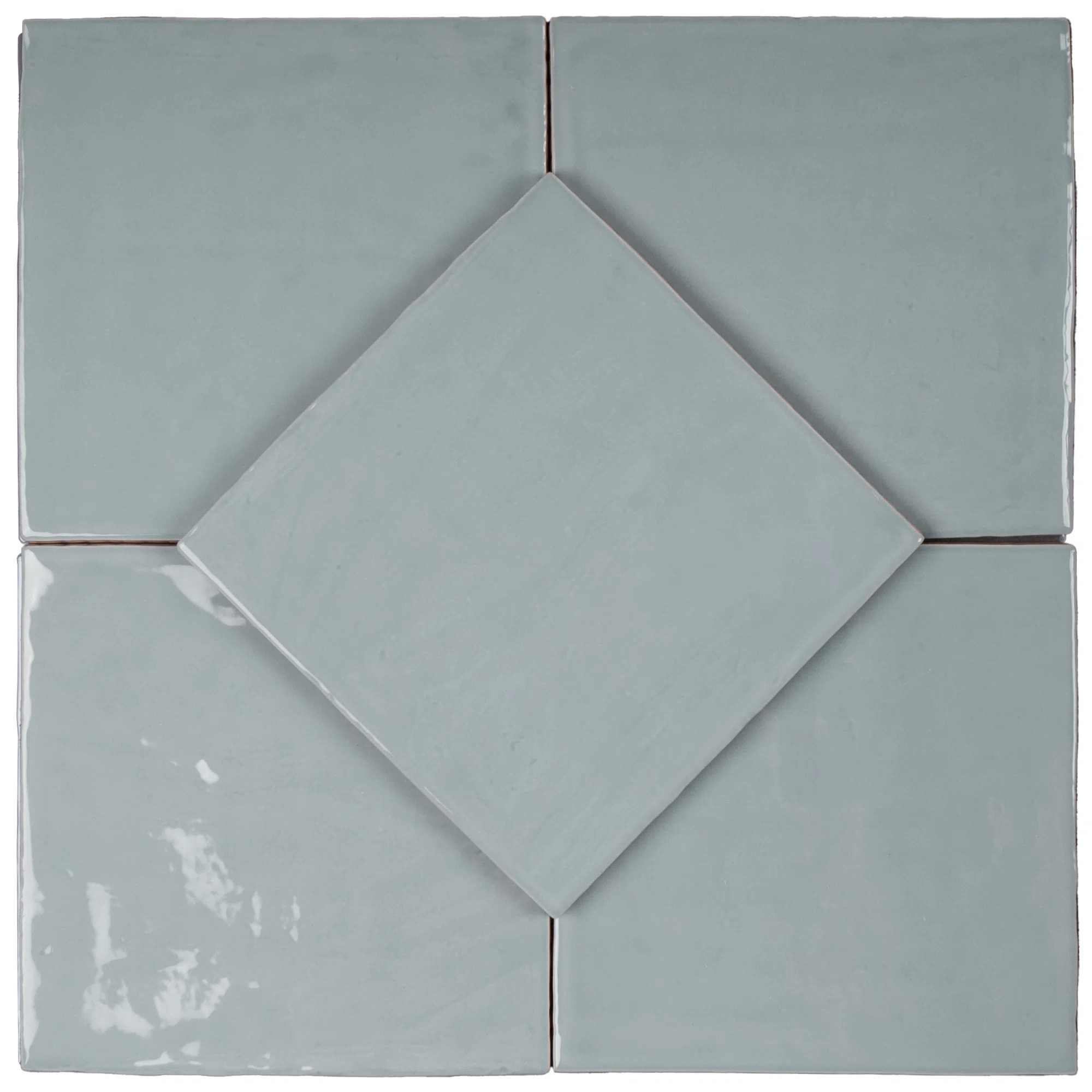 New Country Gray 5.9 in. X 5.9 in. Polished Ceramic Square Wall Tile | Wayfair North America