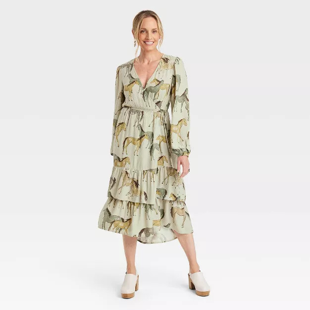 Women's Long Sleeve Wrap Dress - Knox Rose™ | Target