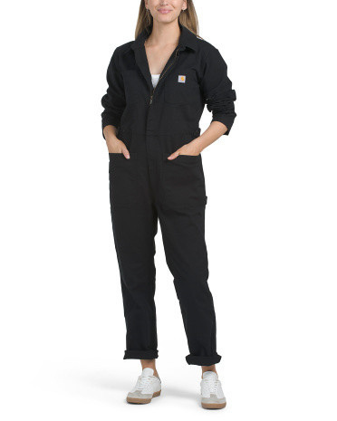 Relaxed Fit Canvas Coveralls | TJ Maxx