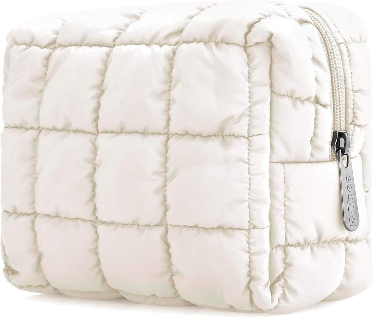 E-Tree Cute Makeup Bag,Quilted Cosmetic Bag,Make up Pouch for Purse,Toiletry Zipper Pouch,Checker... | Amazon (US)