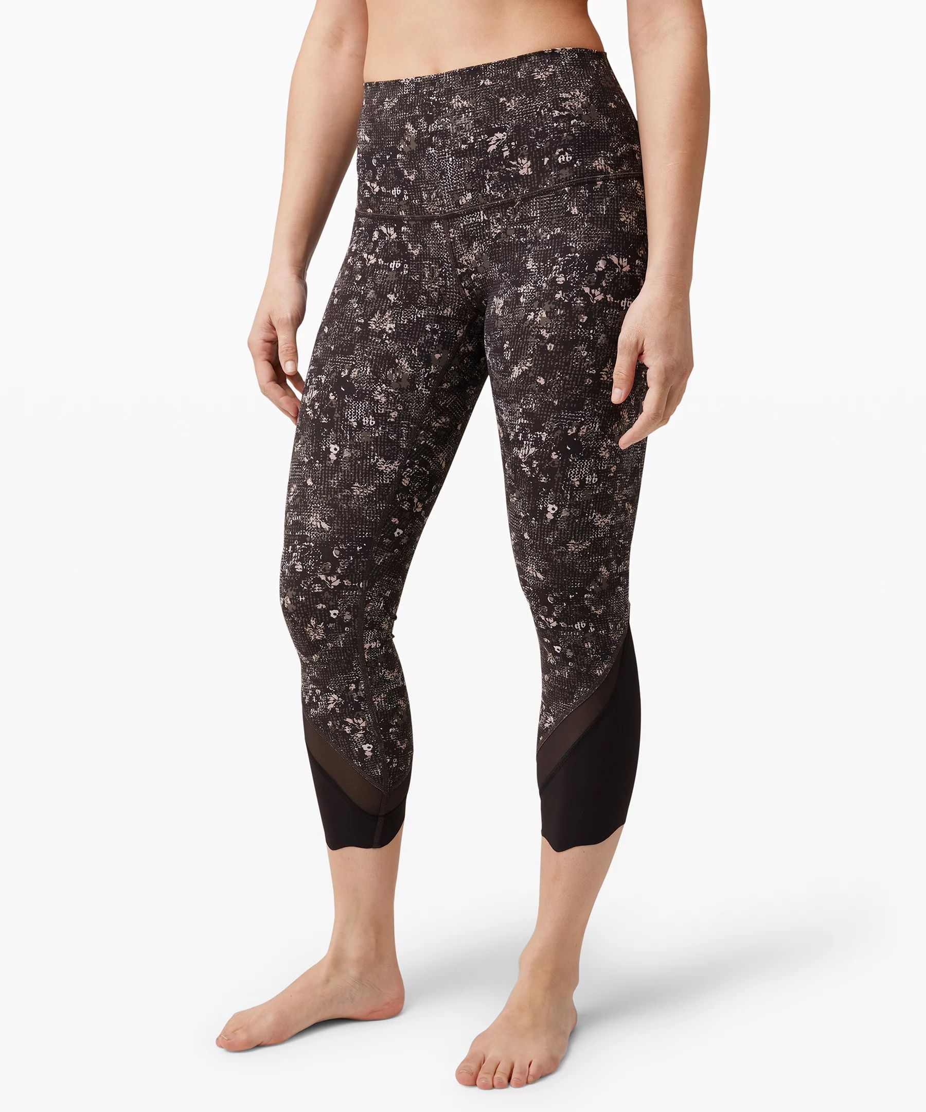 Wunder Under Crop High-Rise Roll Down Scallop Full-On Luxtreme 23" | Lululemon (US)
