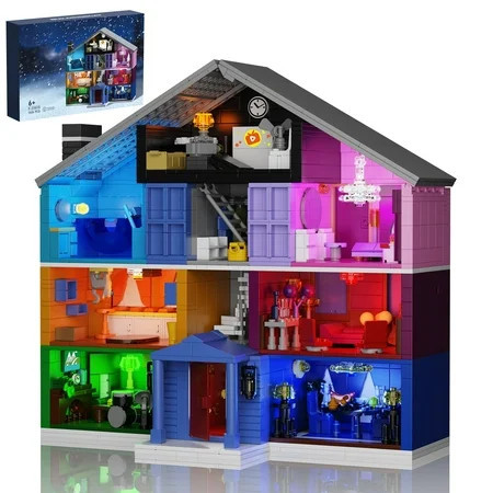 Music Themes Lovers House Building Block Sets Desktop Decor Multi-Layer House Architecture Model Handcraft Gifts for Valentine Birthday(1426Pcs) | Walmart (US)