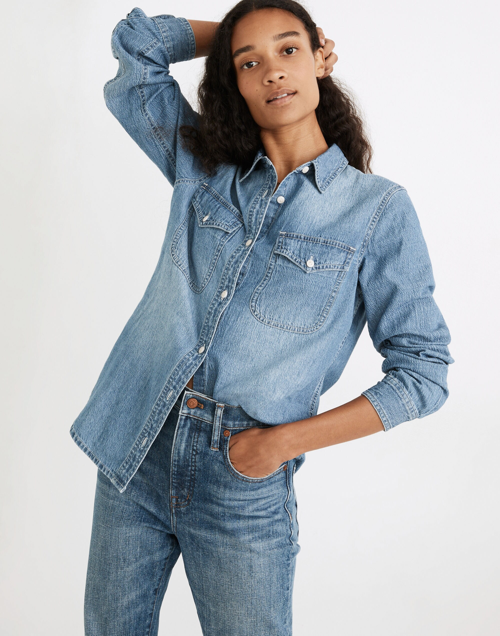 Denim Button-Up Shirt in Bluffton Wash | Madewell | Madewell