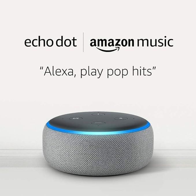 Echo Dot (3rd Gen) and 6 months of Amazon Music Unlimited FREE w/ auto-renewal - Heather Gray | Amazon (US)
