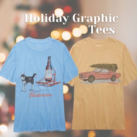Cute Aerie unisex holiday graphic tee find. Cute husky and beer graphic. Race car Mustang christmas tree graphic

#LTKGiftGuide #LTKSeasonal #LTKHolidaySale