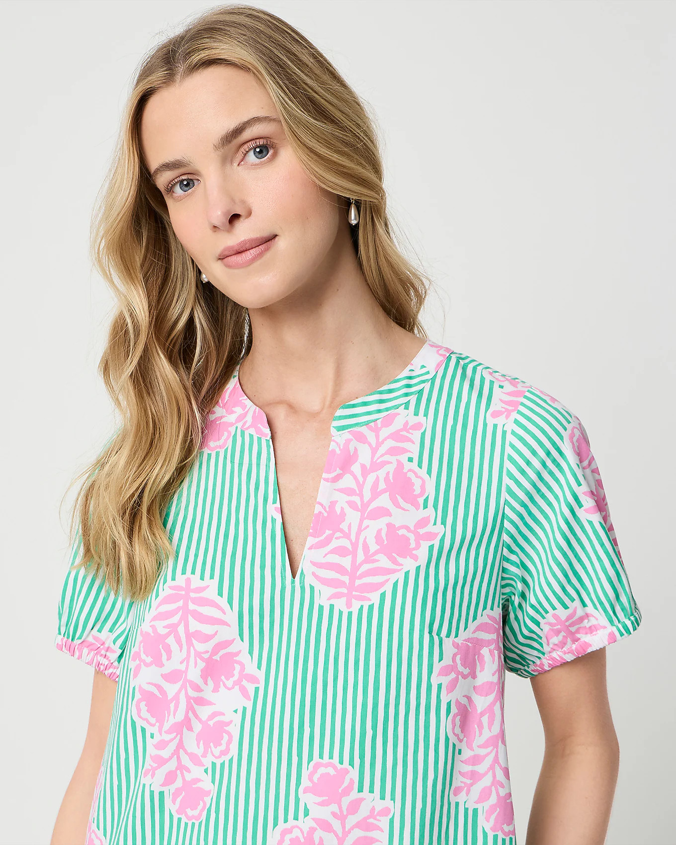 Printed mini shirt-dress | J.Crew Factory