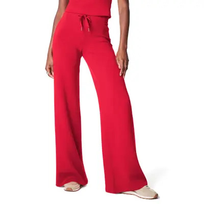 SPANX® AirEssentials Wide Leg Pants in Very Black at Nordstrom, Size Large P | Nordstrom