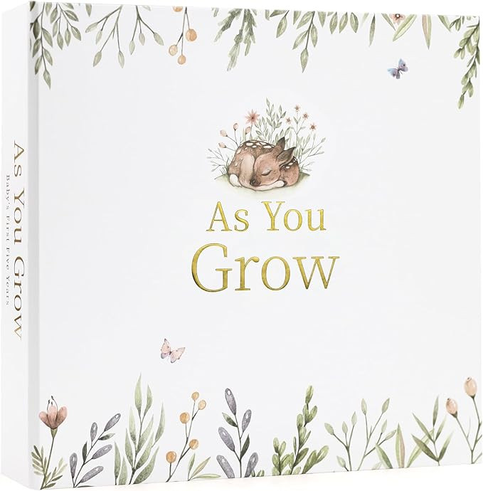 Keepsake Baby Memory Book - First 5 Year Journal - Gender Neutral Gift - Scrapbook or Photo Album... | Amazon (US)