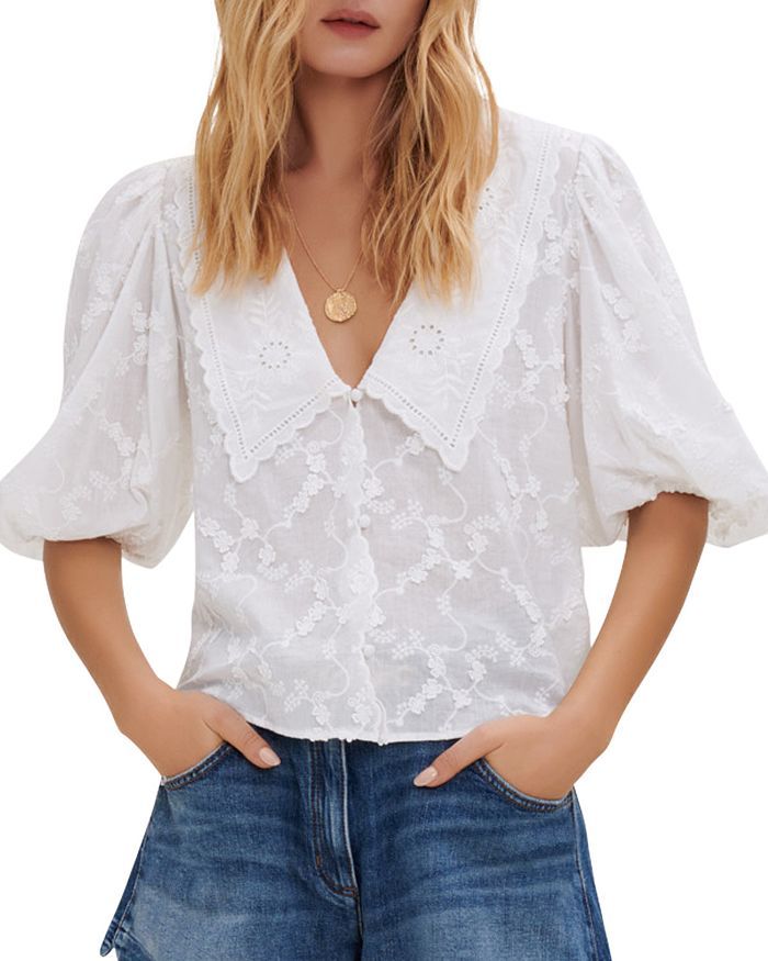 Maje
            
    
                    
                        Coiso Embroidered Cotton Shir... | Bloomingdale's (US)