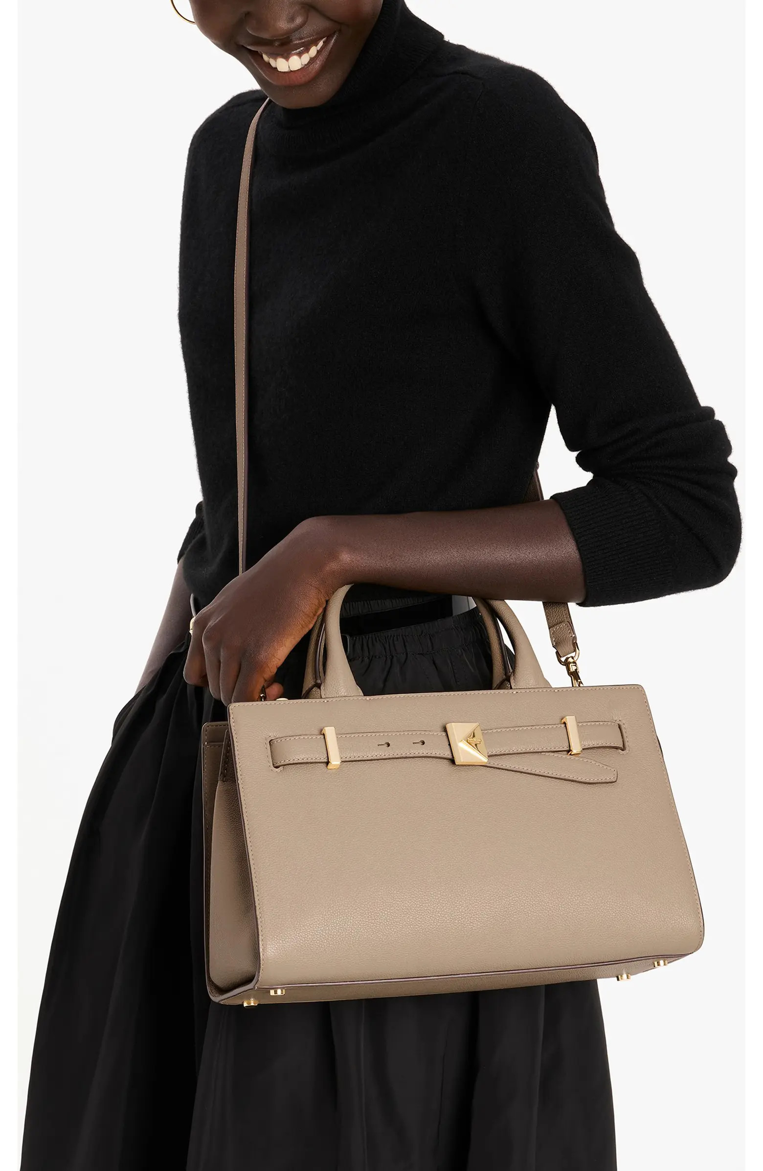 medium deco leather satchel | Nordstrom
