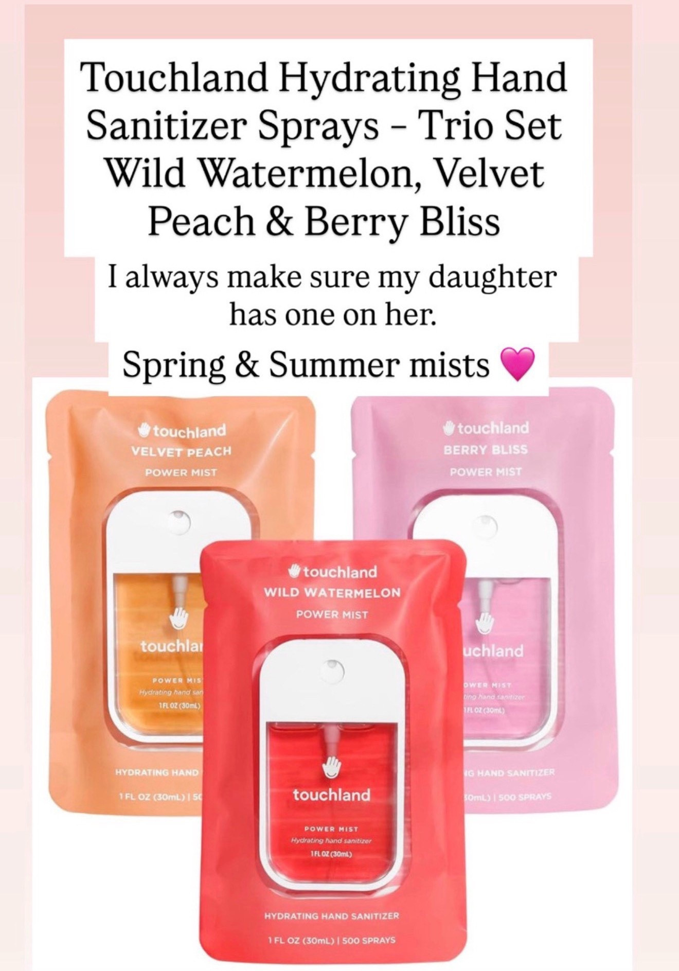 Spring and summer hand sanitizers 

#LTKKids