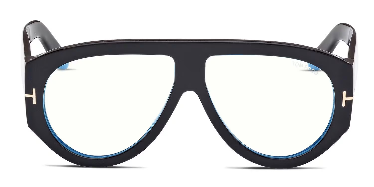 Tom Ford TF5958-B Shiny Black Prescription Eyeglasses | GlassesUSA