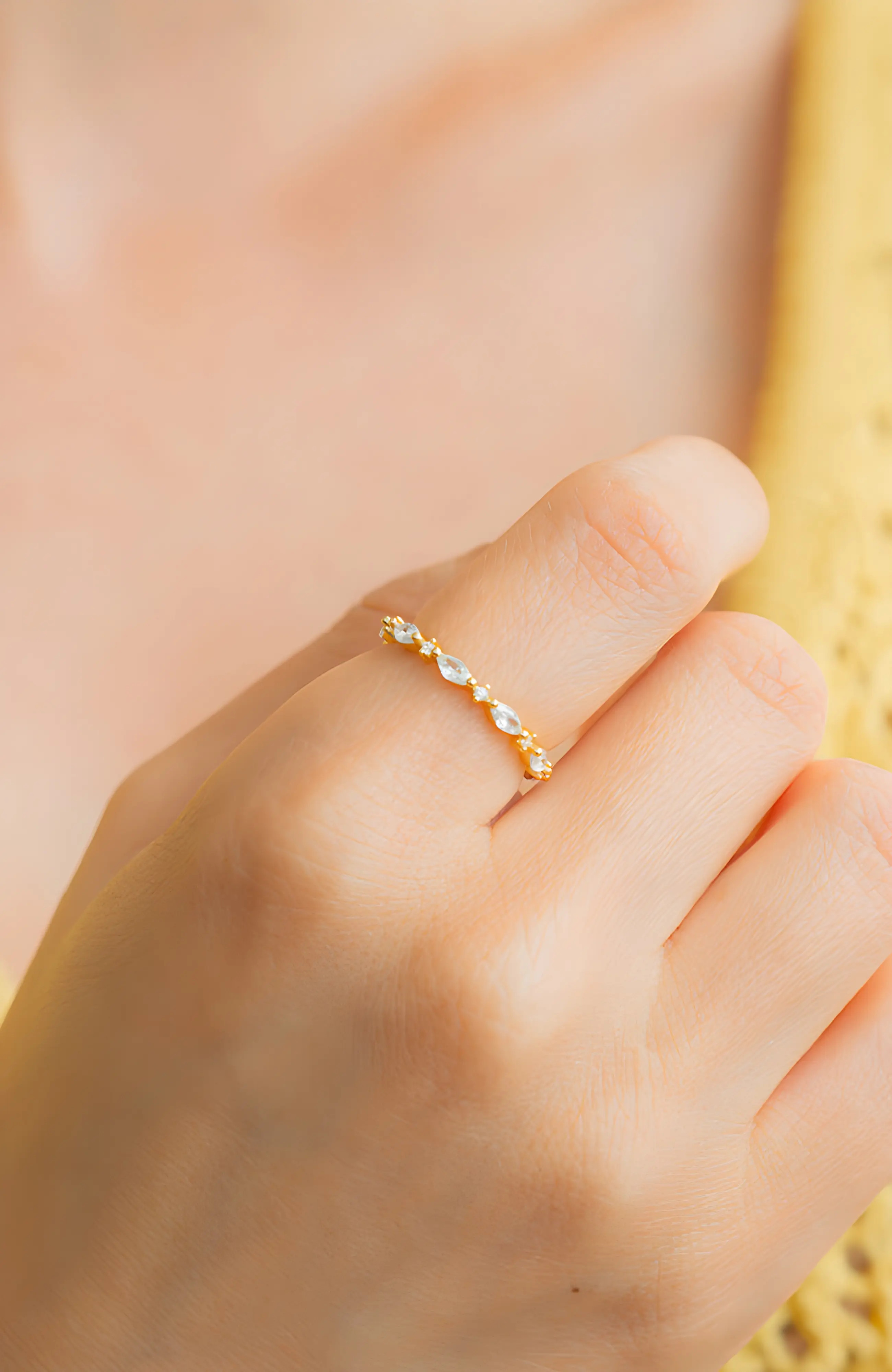 Mint & Lily Marquis Gemstone Stacking Ring (Women) | Nordstrom | Nordstrom
