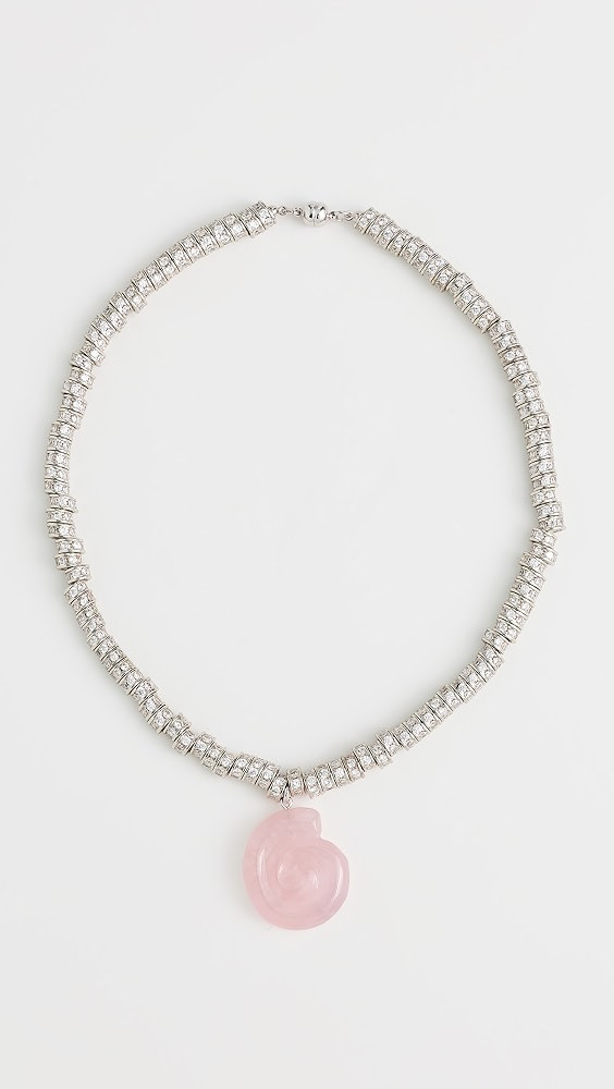 The Rose Quartz Rio Rhinestone Necklace | Shopbop