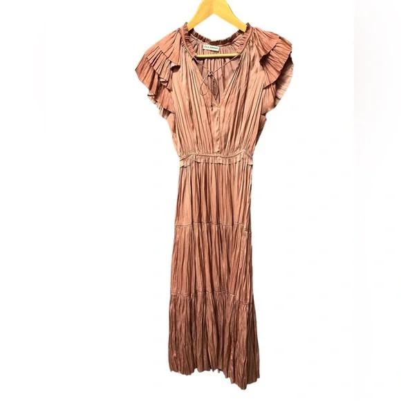 Ulla Johnson Josephine Dress (Mauve Crinkle Midi 0) | Poshmark