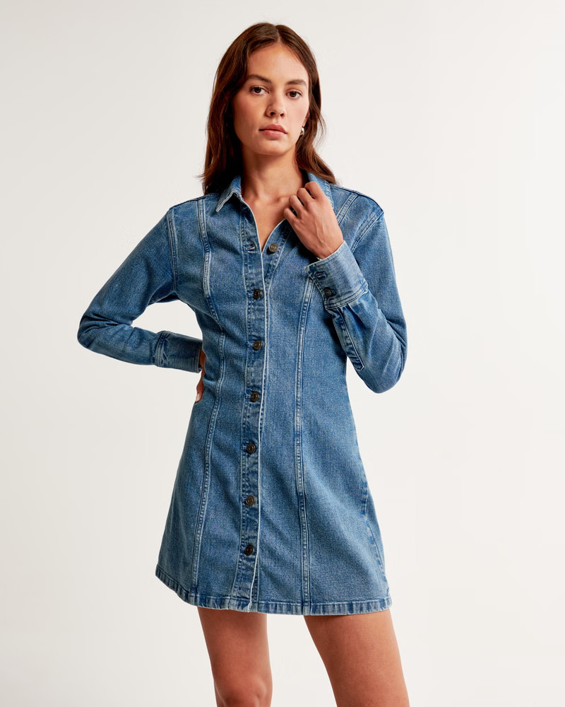 Denim Shirt Dress | Abercrombie & Fitch (US)