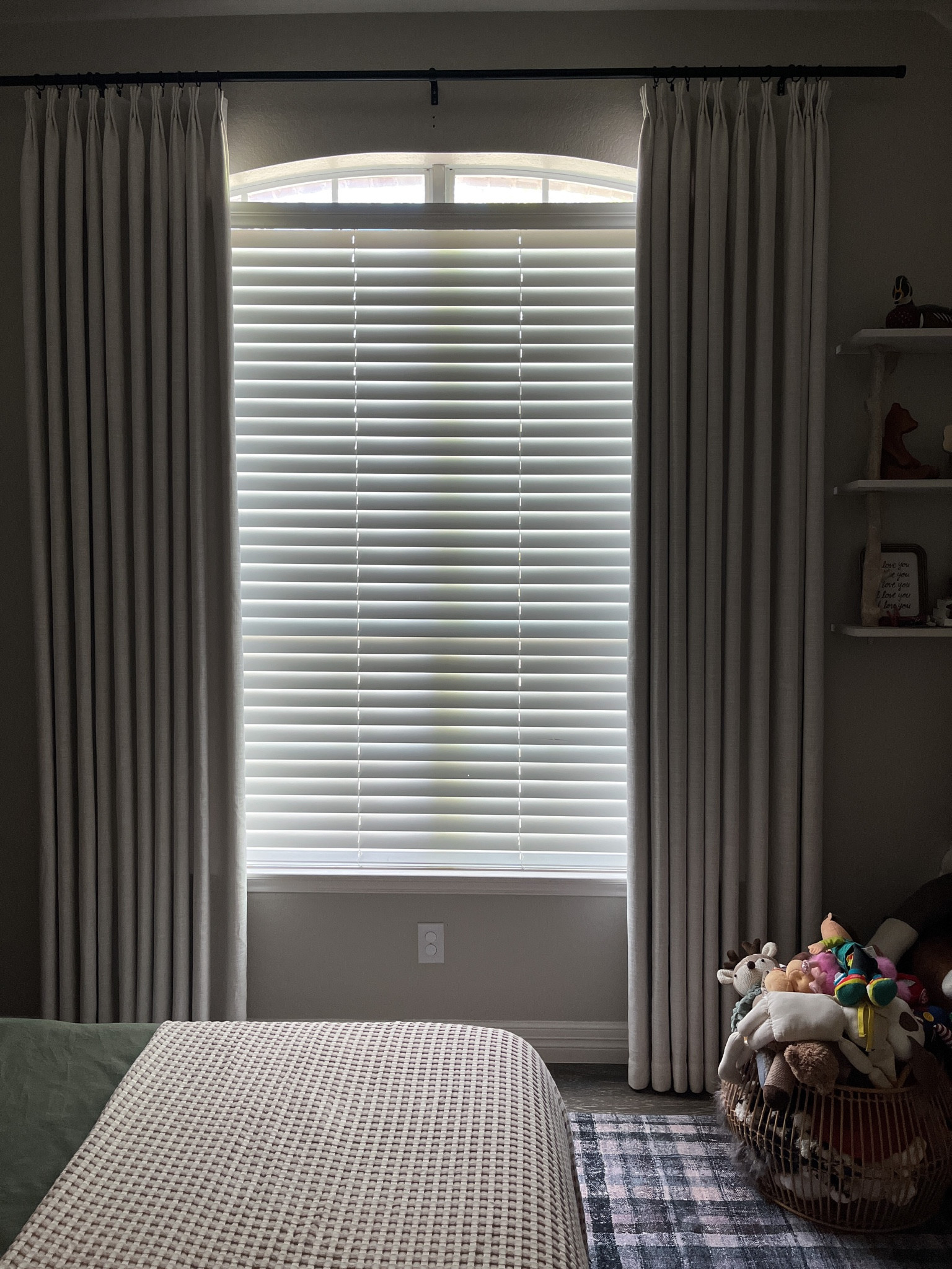 Room darkening curtains in kids room 

#LTKhome #LTKbaby #LTKkids
