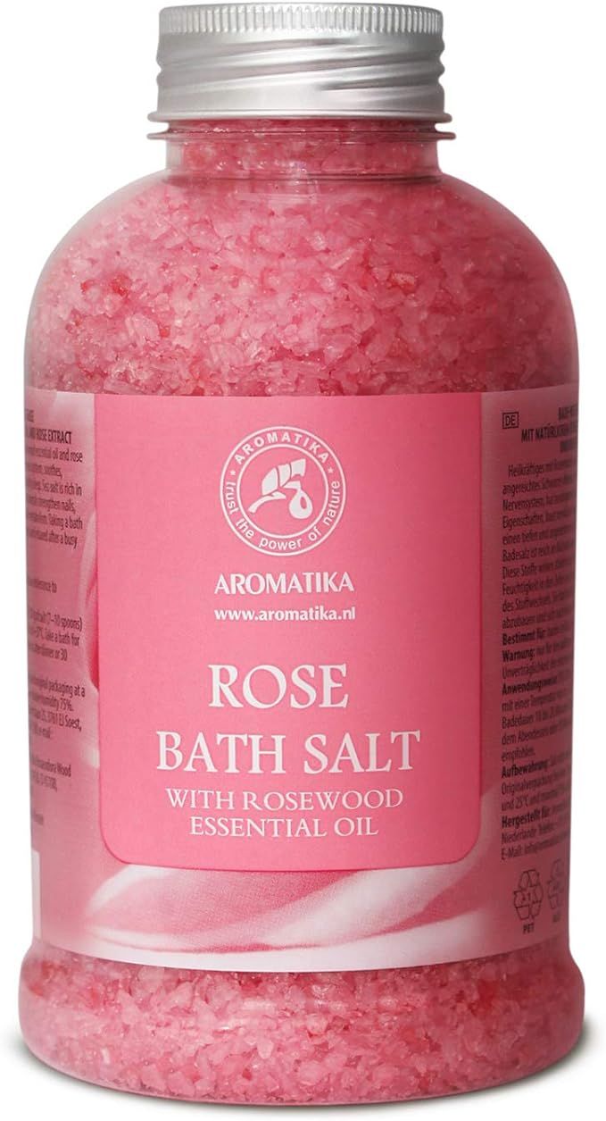 Rose Bath Salts 21.16 Ounces - Natural Rosewood Oil & Rose Extract - Best for Relaxing - Good Sle... | Amazon (US)