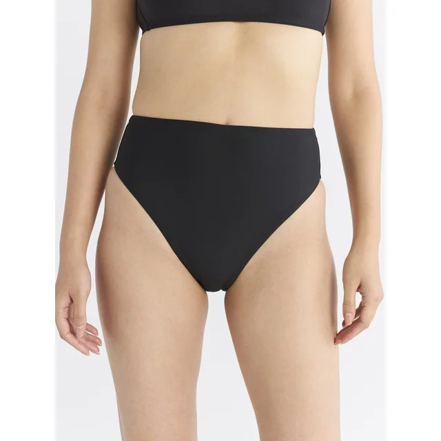 Free Assembly Women's and Women’s Plus Cheeky High Waisted Bikini Swim Bottoms, Sizes XS-1X | Walmart (US)