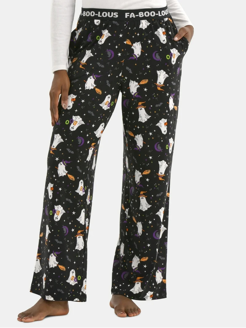 Halloween Women’s Printed Sleep Pants from Way to Celebrate, Sizes XS-3X - Walmart.com | Walmart (US)