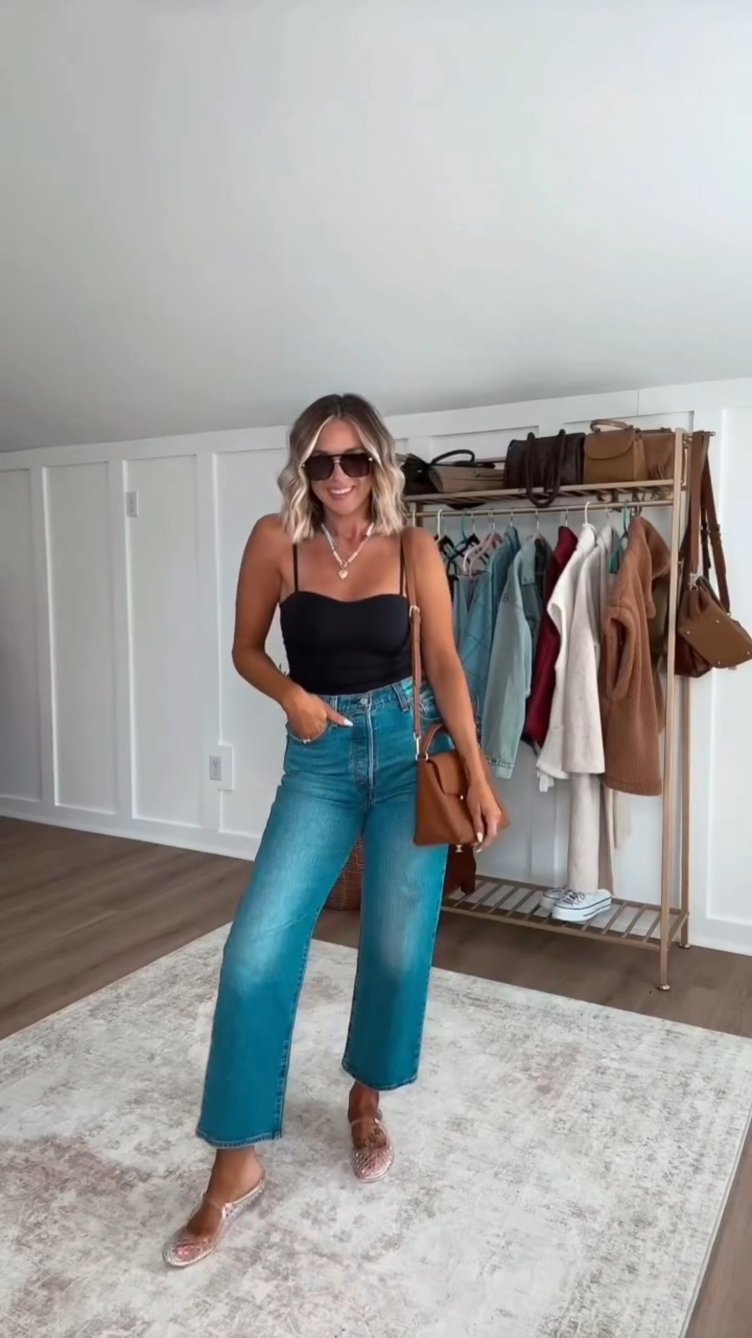 One tank. No bra. Endless outfits. 🤍

If there’s one basic your wardrobe needs, it’s this built-in bra tank. It’s supportive, buttery soft, and makes getting dressed so much easier. Wear it with denim, trousers, skirts, shorts, or layered under your favorite jacket when the weather cools down.

No uncomfortable bra straps. No complicated styling. Just effortless outfits you’ll reach for on repeat.

I am 5'6 139lbs wearing size 29 jeans, small built-in bra tank (34C bust), shoes run true to size - also linking two of my favorite fall layers and my wireless bra from the beginning 

 #LTKootd #LTKSeasonal #LTKSaleAlert