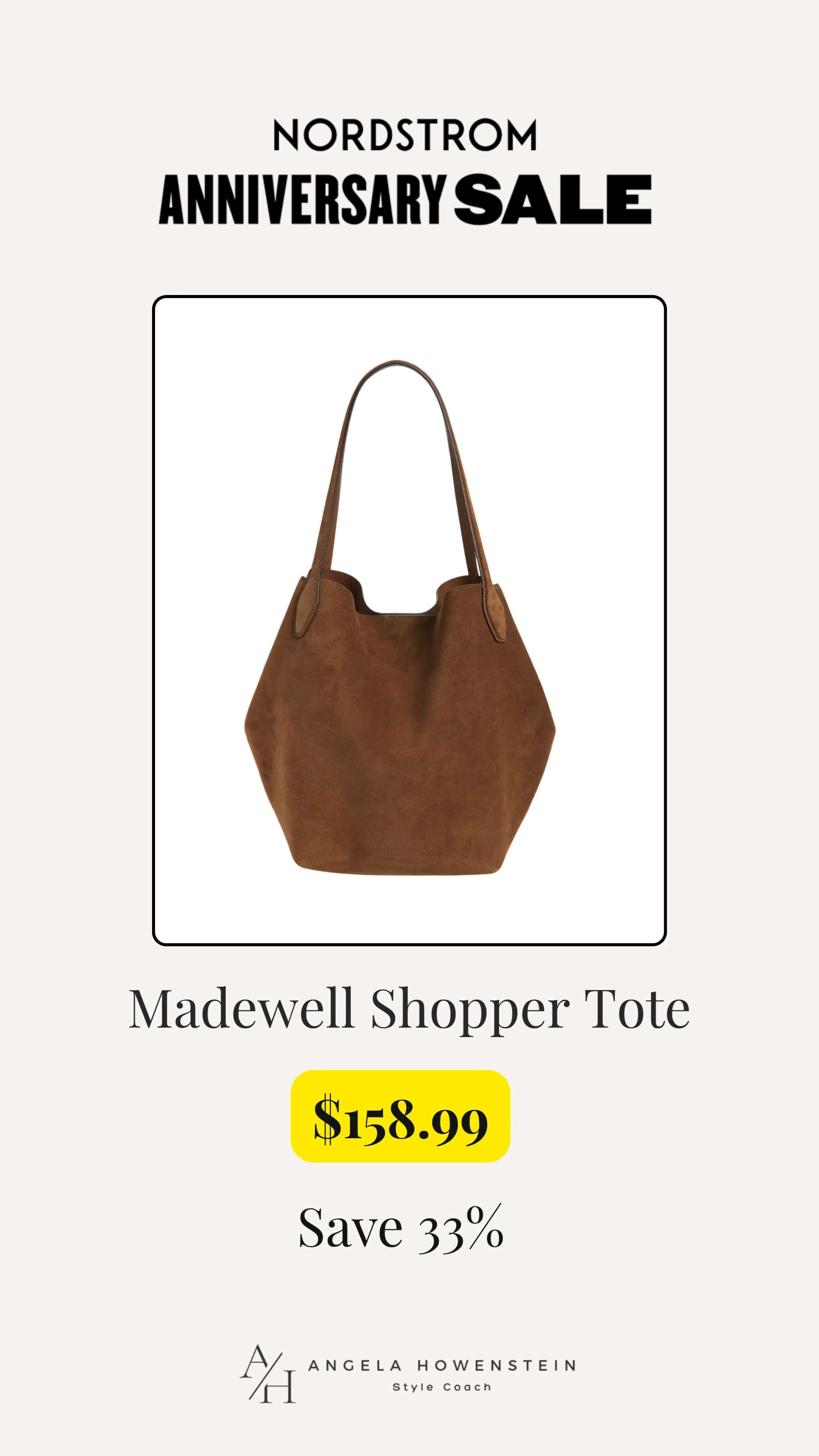 This suede Madewell bag is on sale for Nordstrom's Anniversary Sale! This was one of my favorite bags last year and it's perfect for fall. 

 