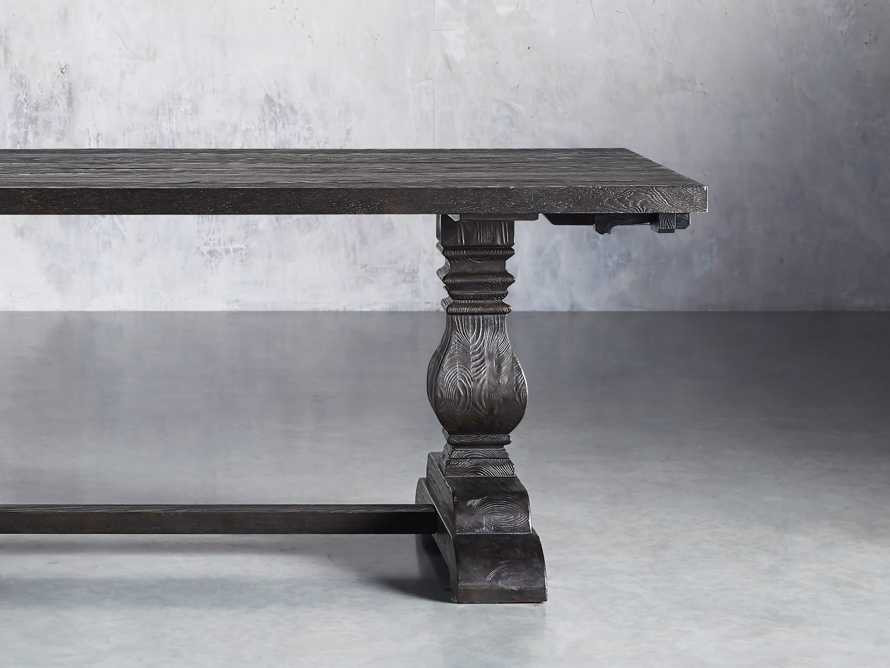 Kensington 118"" Extension Dining Table in Dark Ebony | Arhaus
