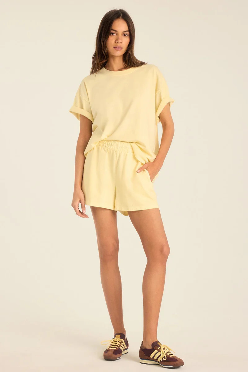 Coast Short - Buttercream Cotton Jersey | Vitamin A