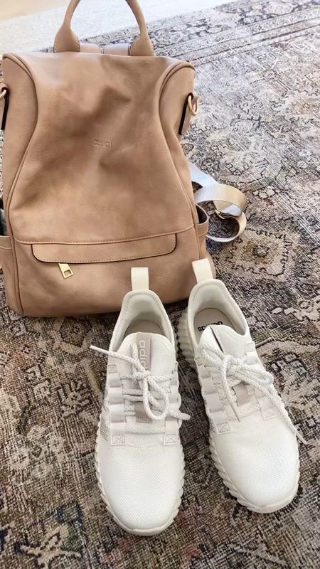 Neutral women’s Adidas everyday sneakers & an apricot multi-purpose backpack bag pairs perfectly together! 



#LTKfindsunder100 #LTKstyletip