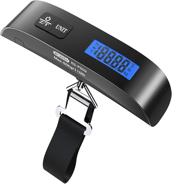 Dr.meter Luggage Scale, Travel Essentials, Digital Backlight LCD Display Handheld Suitcase Scales... | Amazon (US)